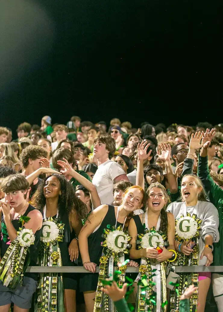 Students at the football game