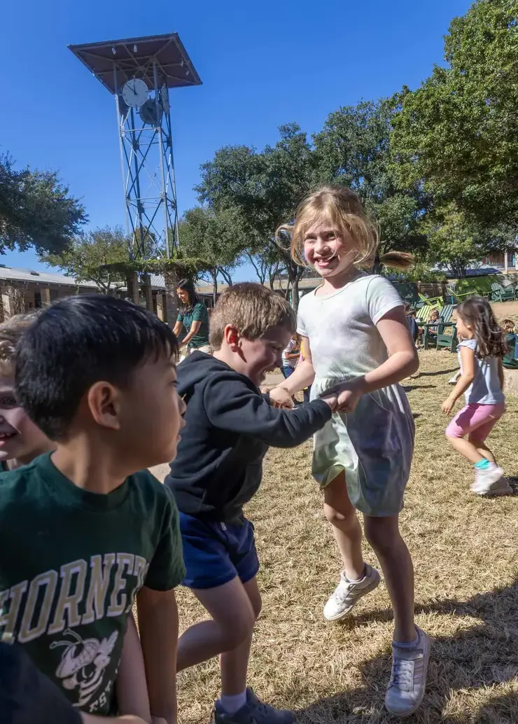 Students dancing