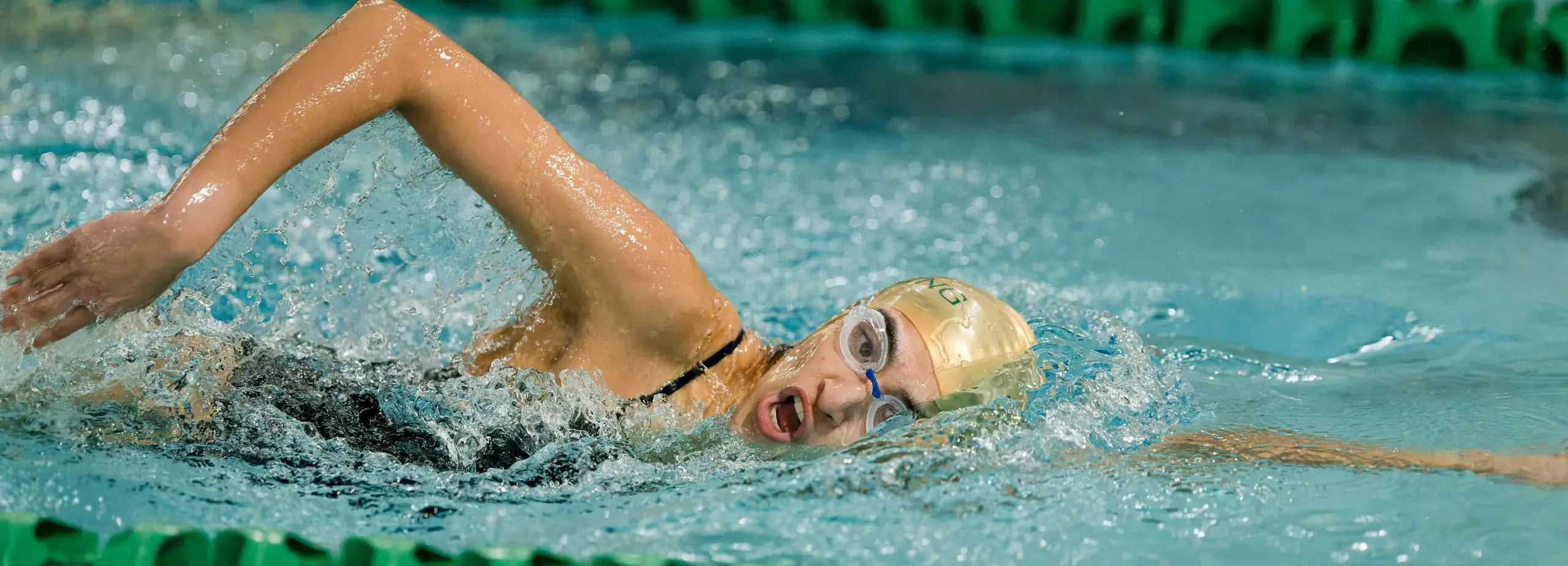 girl swimming in pool